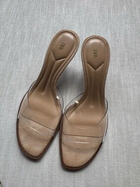ZARA Clear Strap heel